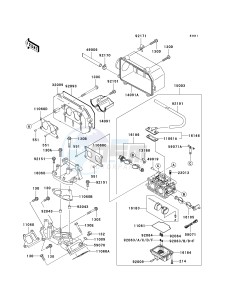 KAF 620 K [MULE 3010 TRANS4X4 HARDWOODS GREEN HD] (K6F-K8F) K7F drawing CARBURETOR