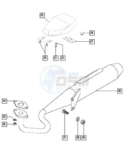 FUNTASTIC_25-45kmh_K6-K7 50 K6-K7 drawing Exhaust-seat