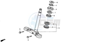 CB900F 919 drawing STEERING STEM