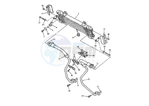 XJR 1300 drawing OIL COOLER