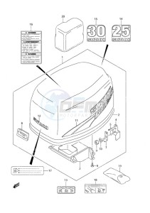 DF 25 drawing Engine Cover