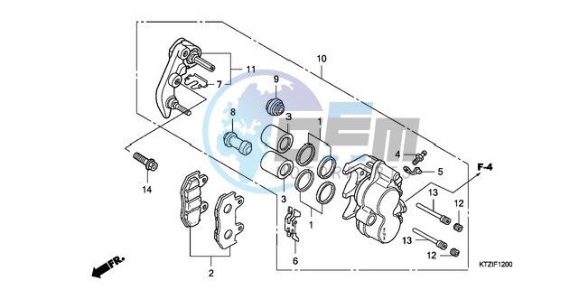 FRONT BRAKE CALIPER