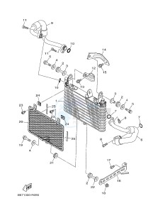 MTN1000 MTN-1000 MT-10 (B67E) drawing OIL COOLER