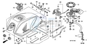 CB1300S9 Australia - (U / BCT MME TWO TY2) drawing FUEL TANK