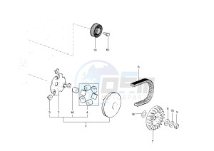 X9 500 drawing Driving pulley - Belt