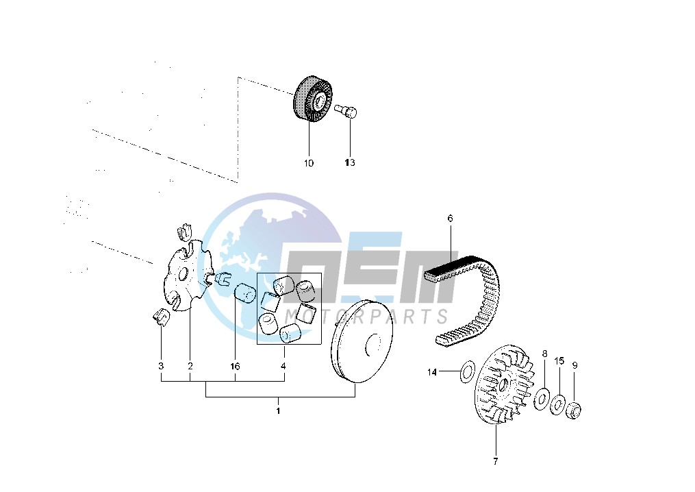 Driving pulley - Belt