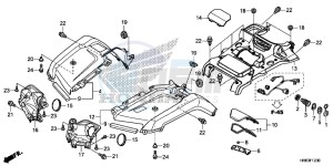 TRX500FA5F TRX500FA Europe Direct - (ED) drawing FRONT FENDER