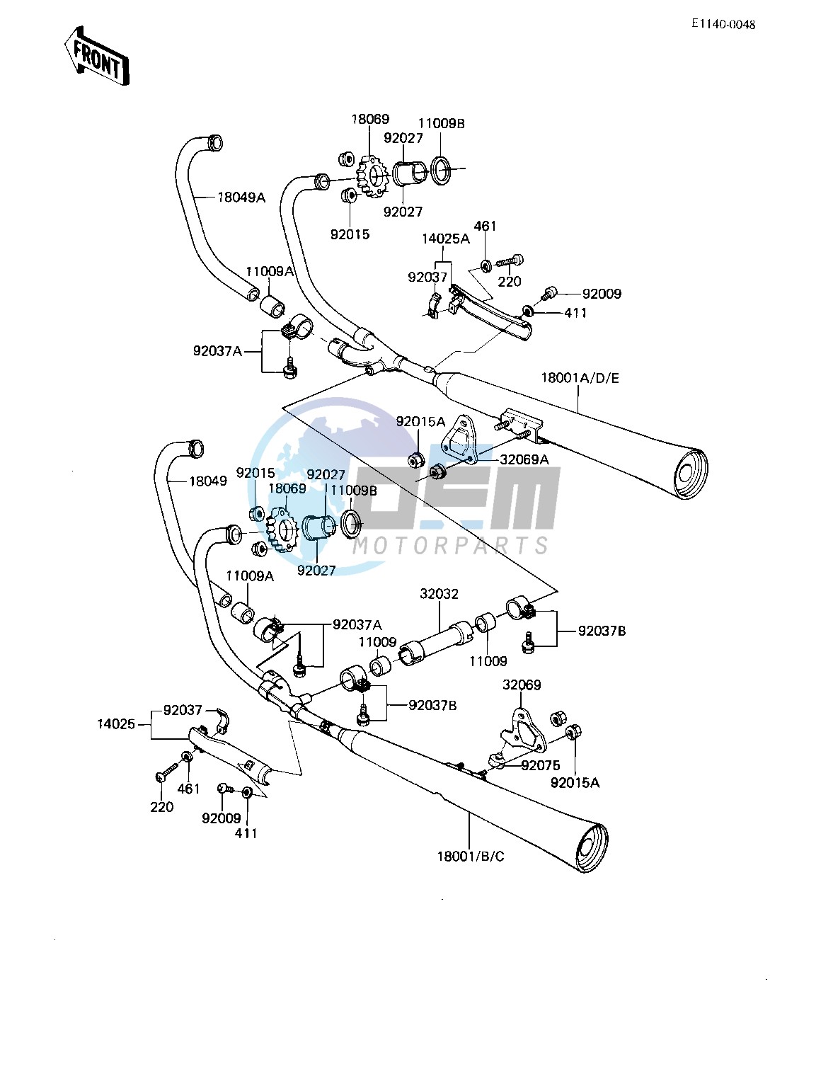 MUFFLERS -- 81-82 H1_H2- -