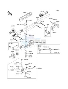 KLX 450 A [KLX450R] (A8F-A9F) A9F drawing HANDLEBAR