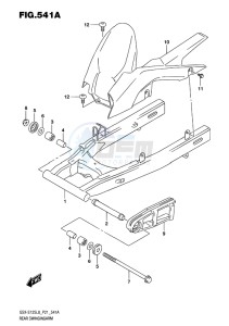 GSX-S125 MLX drawing REAR SWINGINGARM