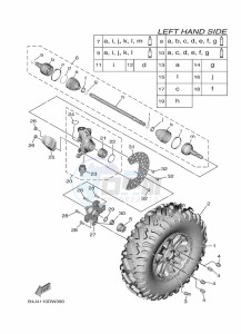 YXF1000EW YX10FPAM (B4J5) drawing FRONT WHEEL