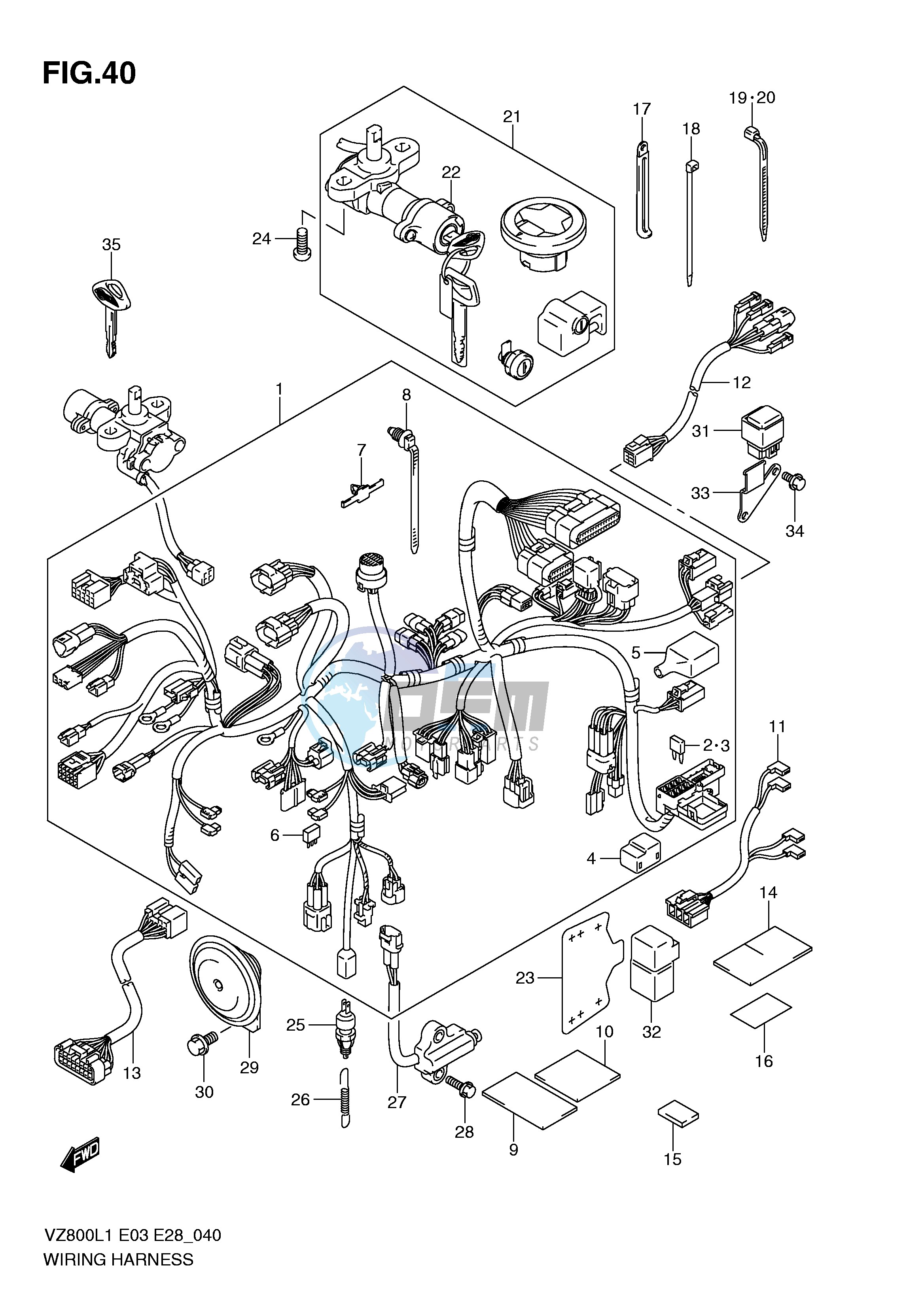 WIRING HARNESS (VZ800L1 E28)