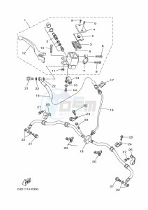 YFM700FWAD GRIZZLY 700 EPS (BLTH) drawing FRONT MASTER CYLINDER