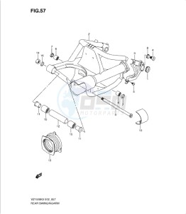 VZ1500K9 drawing REAR SWINGINGARM