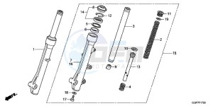 NSC50MPDE NSC50MPDE UK - (E) drawing FRONT FORK