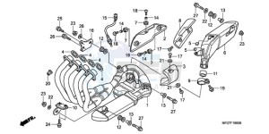 CB600F39 Australia - (U / ST) drawing EXHAUST MUFFLER