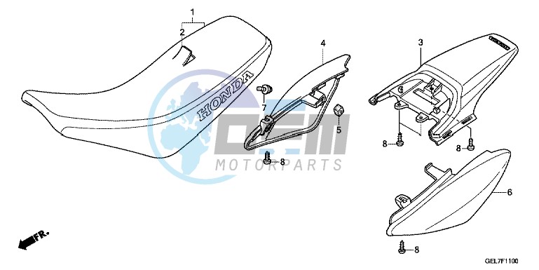 SEAT/REAR FENDER