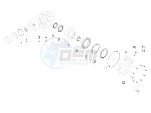 Audace 1400 Carbon 1380 (EMEA) drawing Rear transmission / Components