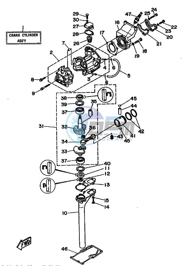 CYLINDER--CRANKCASE