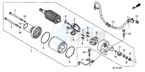 XL700VA9 France - (F / ABS CMF SPC) drawing STARTING MOTOR