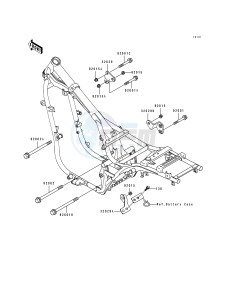 EN 500 A [VULCAN 500] (A6-A7) [VULCAN 500] drawing FRAME FITTINGS