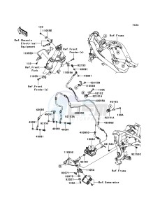 ER-6f ABS EX650DBF GB XX (EU ME A(FRICA) drawing Brake Piping