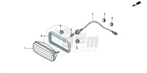 TRX350TM FOURTRAX 350 drawing TAILLIGHT