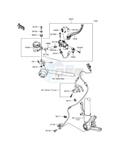 NINJA H2 / NINJA H2 CARBON ZX1000XHF XX (EU ME A(FRICA) drawing Front Master Cylinder