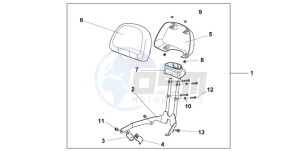 NSA700A9 Australia - (U / MME REF) drawing BACKREST *NHB01*