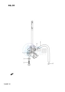 TS200R (E4) drawing FUEL COCK