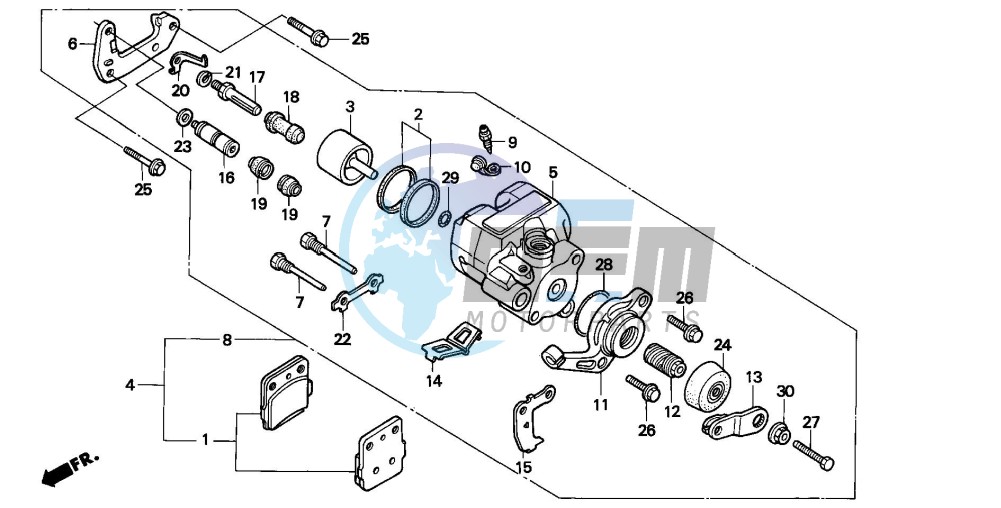 REAR BRAKE CALIPER