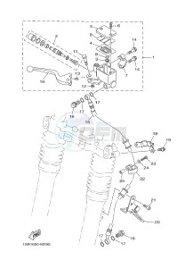 XTZ125E (1SB1) drawing FRONT MASTER CYLINDER