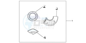 CBR1000RRA UK - (E / MKH) drawing CARBON CRANKCASE COVER SET