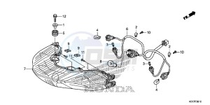 SH125ADD SH125i UK - (E) drawing REAR COMBINATION LIGHT