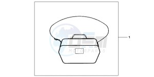 CBF125MB drawing INNERBAG TOPBOX