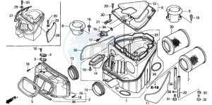 VTR1000SP VTR1000SP-1 drawing AIR CLEANER