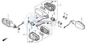 CB600F HORNET drawing WINKER (1)