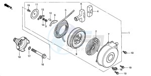 TRX350FM FOURTRAX 350 4X4 drawing RECOIL STARTER