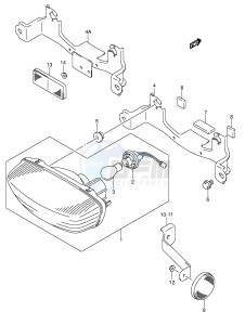 LT-F250 (E3-E28) drawing REAR COMBINATION (MODEL K4)