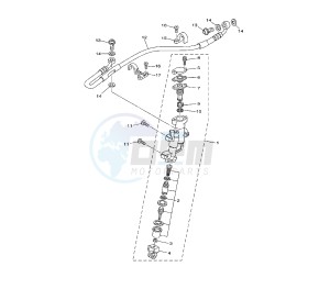 YZ LC 250 drawing REAR MASTER CYLINDER