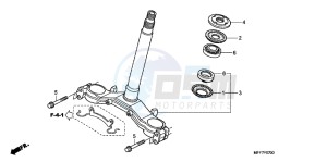 XL700VAB TRANSALP E drawing STEERING STEM