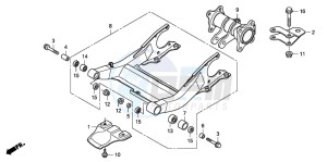 TRX420FM FOURTRAX drawing SWINGARM