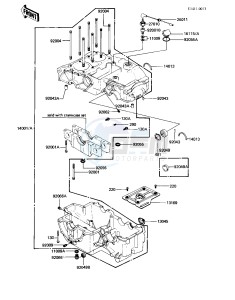 KZ 440 A [LTD] (A2-A4) [LTD] drawing CRANKCASE -- 81-83 A2_A3_A4- -