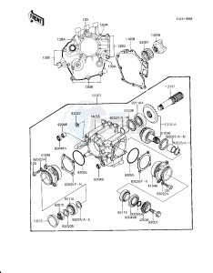 KZ 1100 D [SPECTRE] (D1-D2) [SPECTRE] drawing FRONT BEVEL GEARS