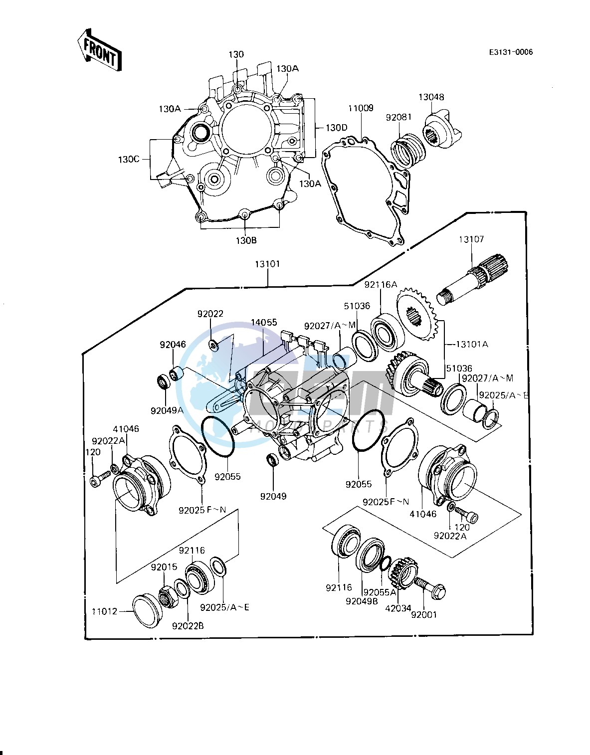 FRONT BEVEL GEARS