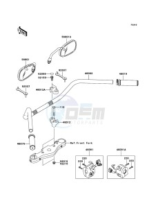 VN1600_CLASSIC VN1600-A3H GB XX (EU ME A(FRICA) drawing Handlebar