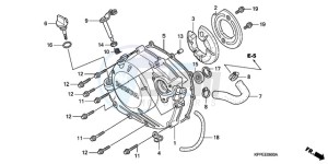 CBR125RWA Korea - (KO) drawing RIGHT CRANKCASE COVER