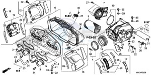 CB1100NAH UK - (E) drawing AIR CLEANER