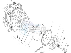 LX 50 4T NL drawing Driving pulley