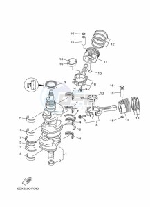 FL200BETX drawing CRANKSHAFT--PISTON